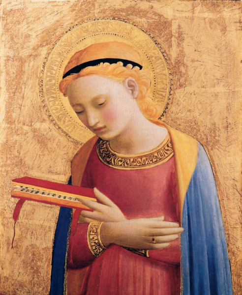 Fra Angelico: Mária az angyali üdvözletkor (1431–33)