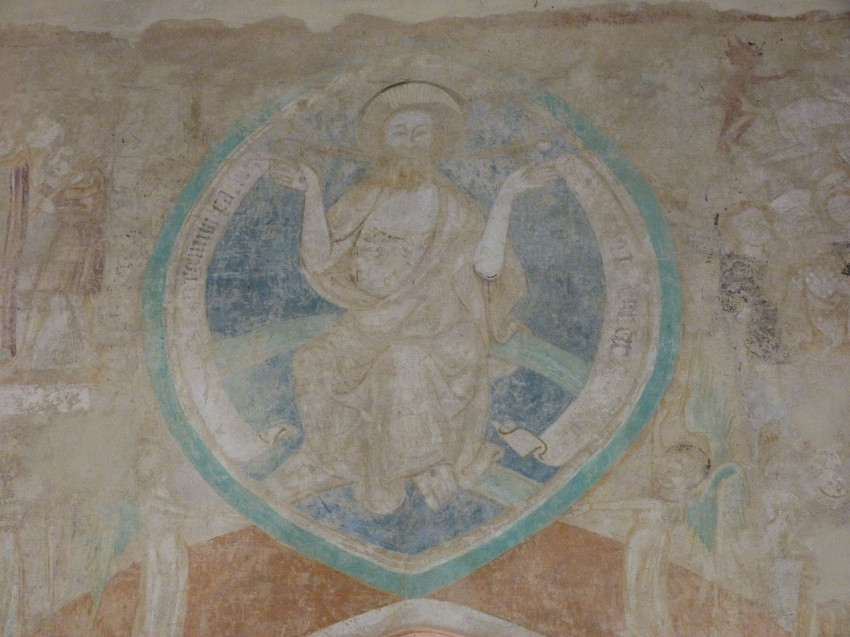 Pantokrátor-ábrázolás a veleméri Szentháromság-templomban
