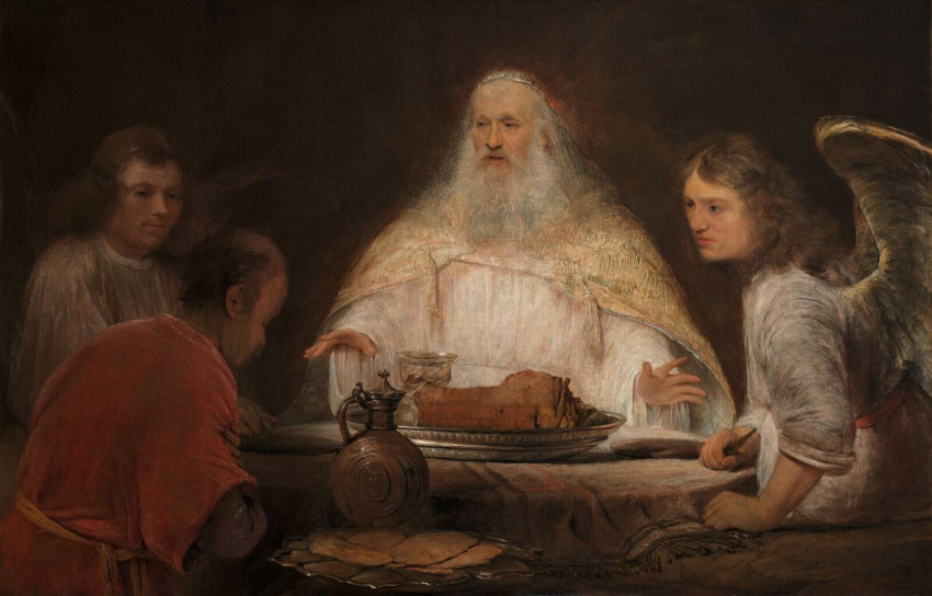 Aert de Gelder: Ábrahám a három angyallal (1680–85)