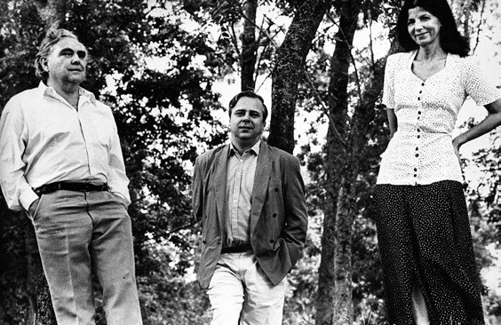 Gyöngyössy Imre, Kabay Barna és Petényi Katalin a La Rochelle-i filmfesztiválon (1993)