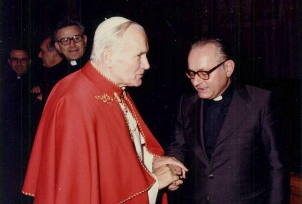 Szabó Ferenc SJ II. János Pál pápával