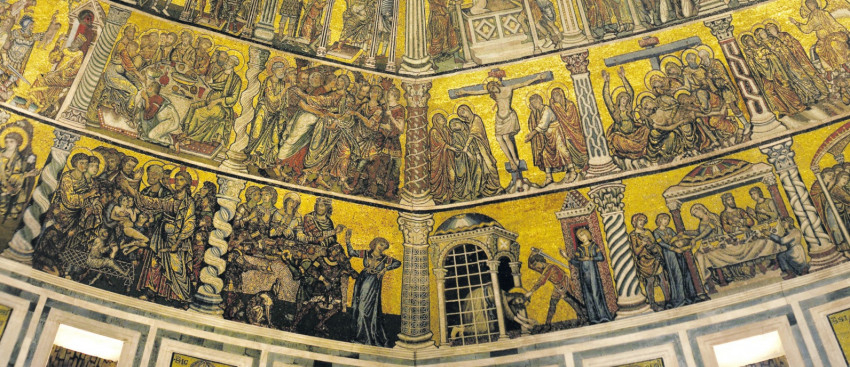 A két passió a firenzei Battistero di San Giovanni Battista kupolamozaikján