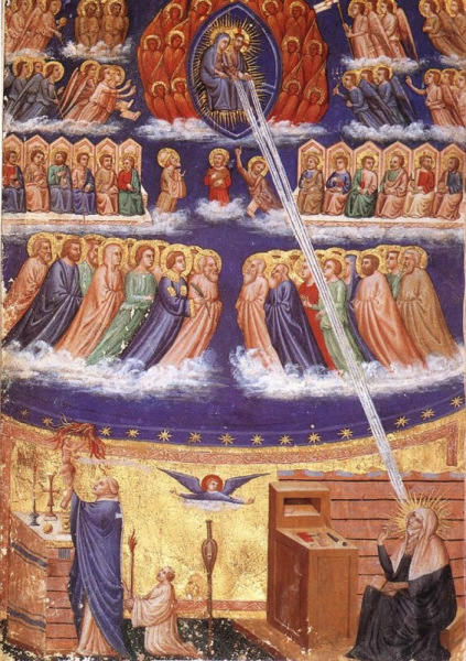 Szent Brigitta látomásai (miniatúra, 1400 k.)