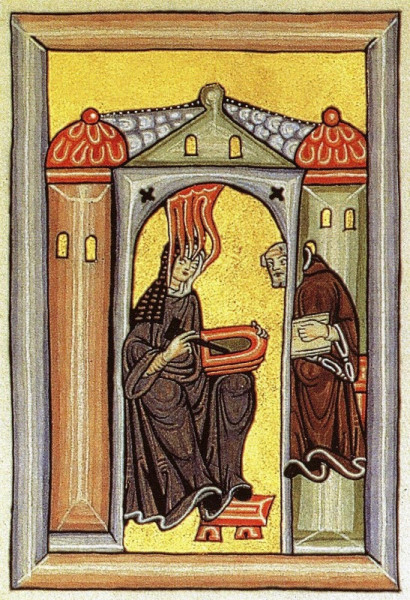  Bingeni Szent Hildegárd – középkori miniatúra