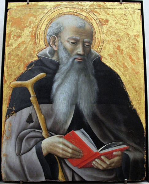 Az Osservanza-bazilika mestere:  Szent Antal apát (1435 körül)