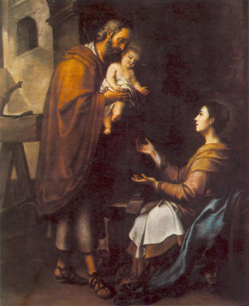 Bartolomé Esteban Murillo: A Szent Család (1660 körül)