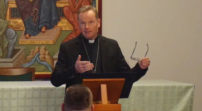 Az örömről tartott rekollekciós elmélkedést Fábry Kornél a Miskolci Egyházmegye papságának