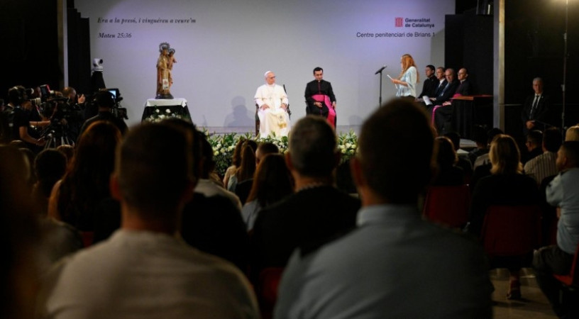 XIV. Leó pápa a Brians 1 büntetés-végrehajtási intézetben: Az Úr sosem fordítja el rólunk tekintetét