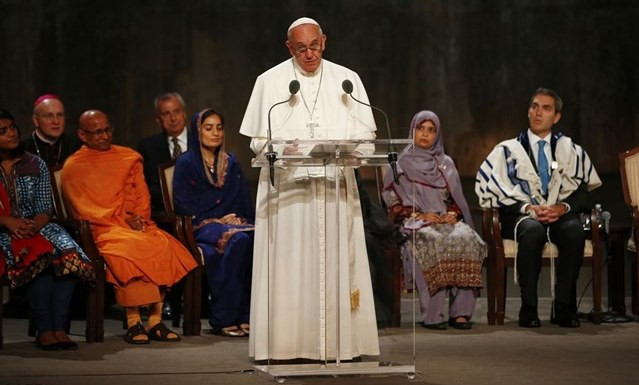 Ferenc pápa beszéde és imája a Ground Zero emlékhelyen