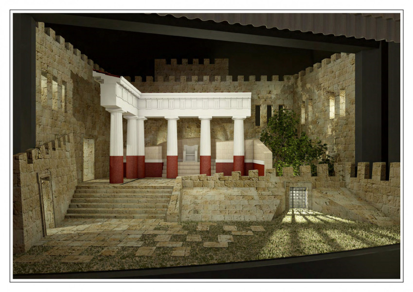 Vörös Győző és Dobrosi Tamás Erkel színházi díszletterve a Saloméhoz