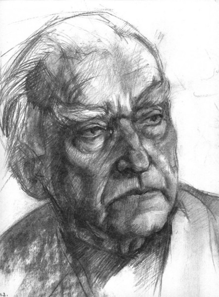 Drietomszky Gábor rajza Barát Józsefről