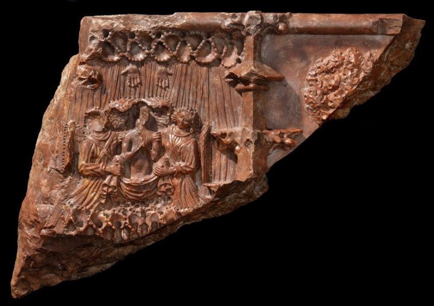 Remete Szent Pál márványsírjának töredéke (1486-1492)