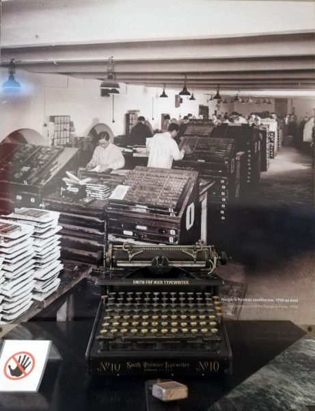 Hungária Nyomda szedőterme, 1930-as évek