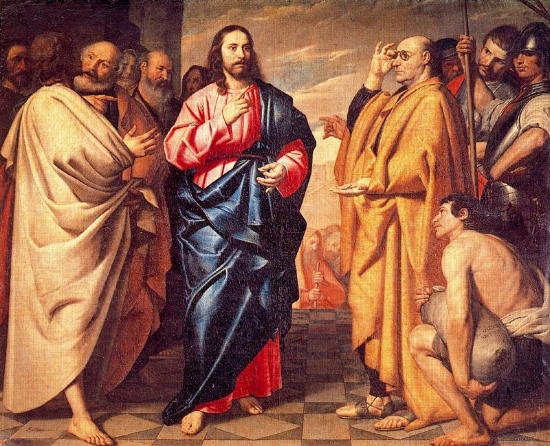 Antonio Fernández Arias: Adózni a császárnak (1646) Museo del Prado