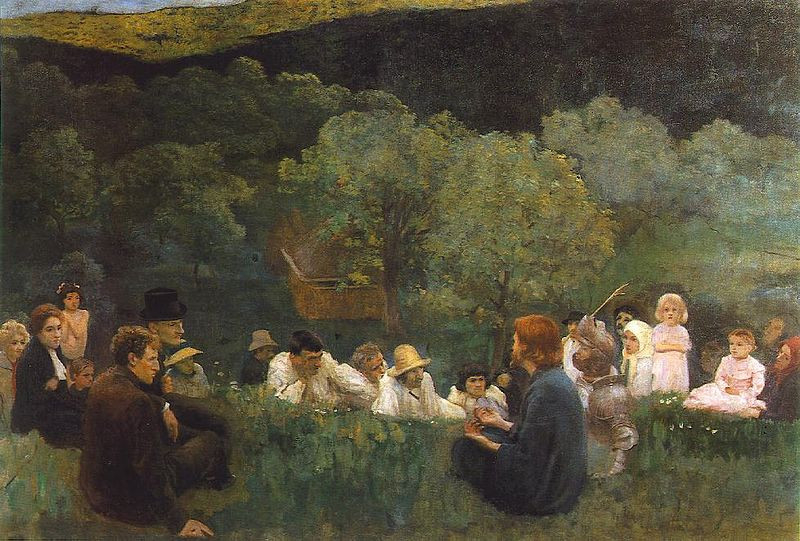 Ferenczy Károly: A hegyi beszéd (1896)