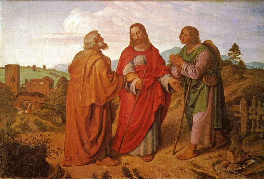 Joseph von Führich: Emmaus (olaj, vászon, 1837)