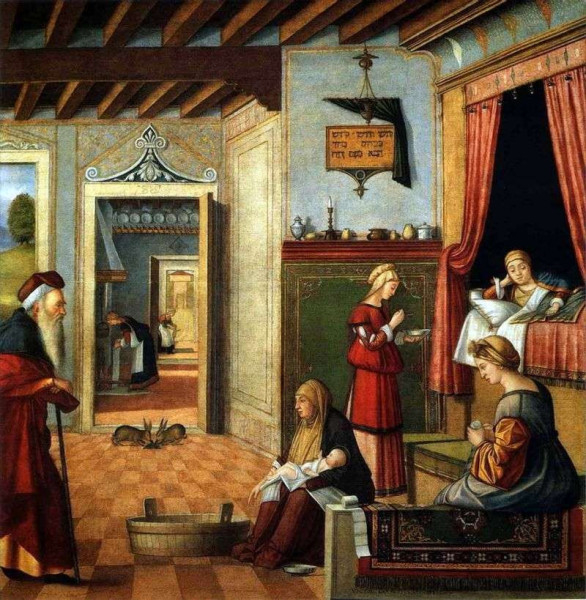 Vittore Carpaccio: Mária születése (1500 k.)