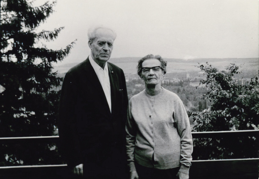 Ordass Lajos és felesége, Kirner Irén 1970 körül (Fotó: Boleratzky Lóránd, Evangélikus Országos Levéltár) 