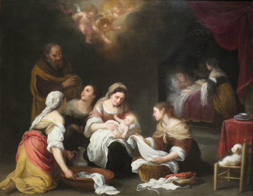 Murillo: Keresztelő Szent János születése (olaj, vászon, 1655 k.)
