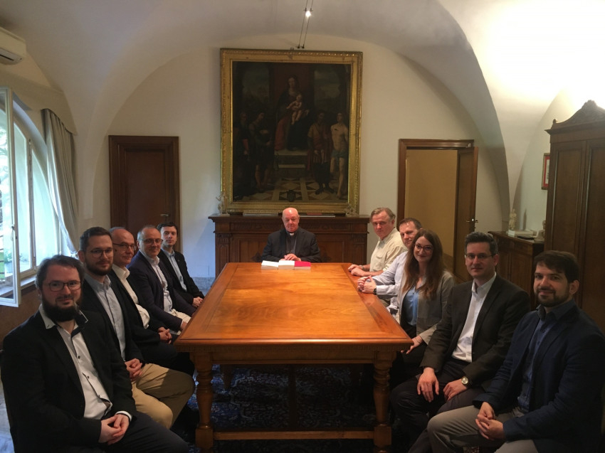 A Fraknói Kutatócsoport a Vatikáni Apostoli Levéltár püspök-prefektusánál (2023 júniusa)