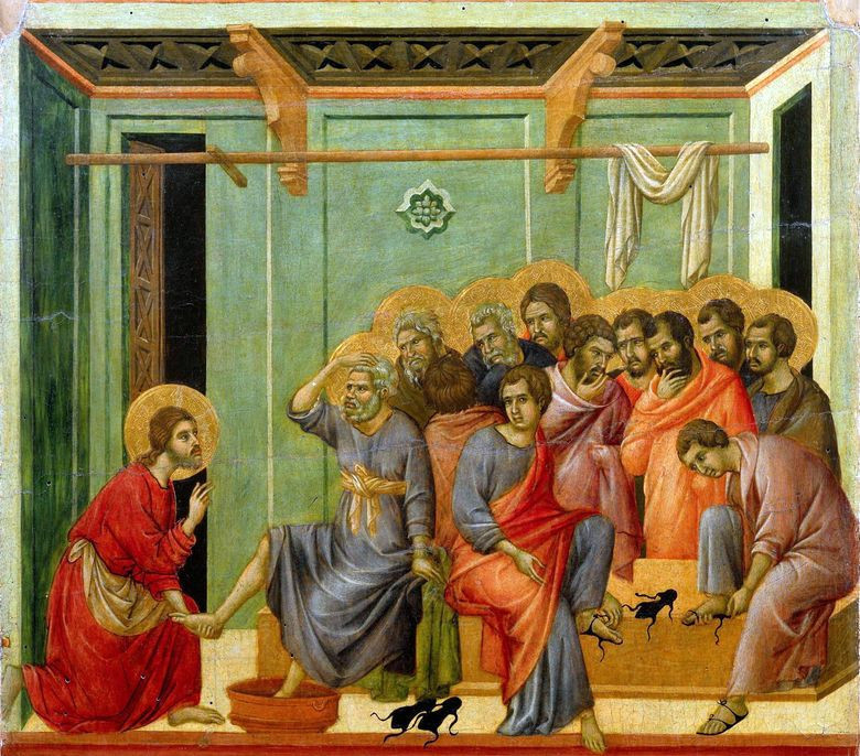 Duccio di Buoninsenia: Lábmosás