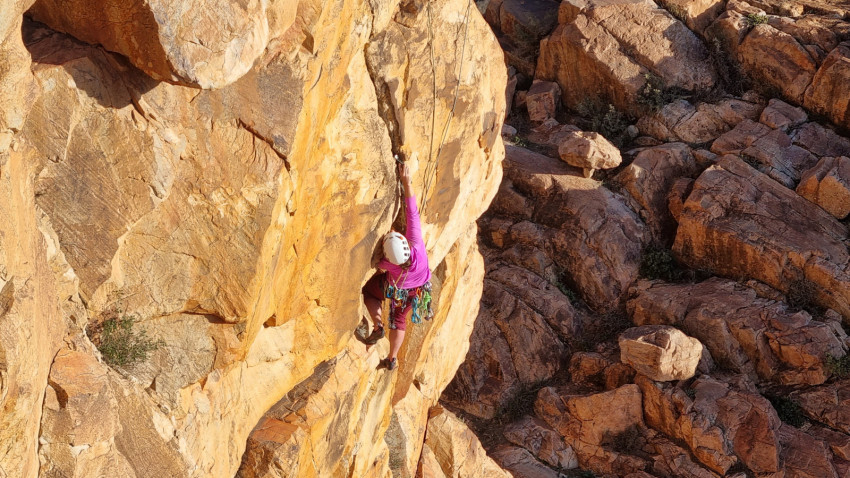 Sziklamászás Marokkóban (Fotó: Csere Attila)