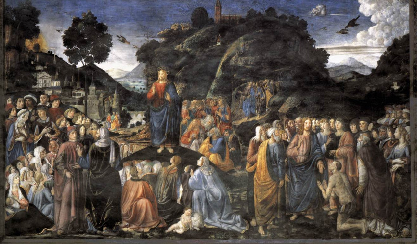 Cosimo Rosselli, A hegyi beszéd, 1481–1482