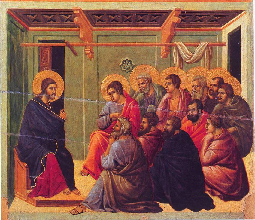 Duccio di Buoninsegna (1255–1319): Sienai oltárkép részlete (1311, tempera fán)