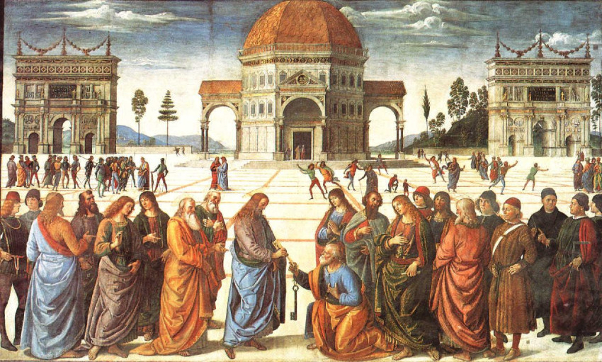 Pietro Perugino: freskó a Sixtus-kápolna falán (1481–82)