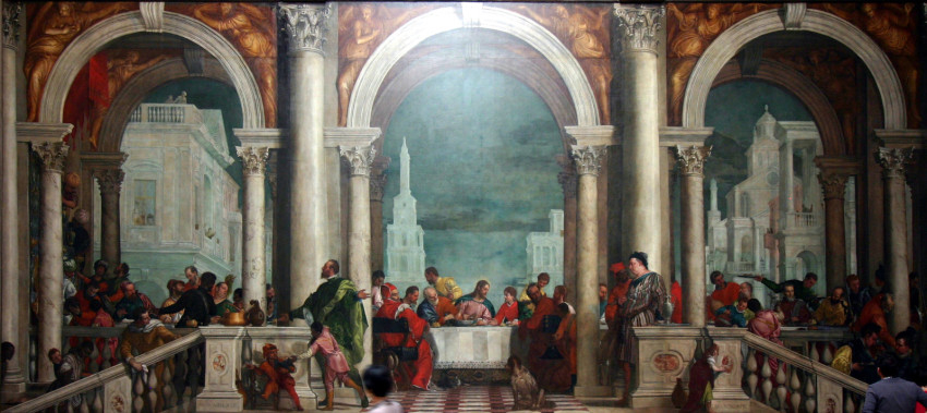 Veronese: Ünnep Lévi házában (olaj, vászon, 1573)