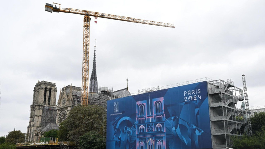 A Notre-Dame építés alatt a 2024-es párizsi olimpiai játékok alatt