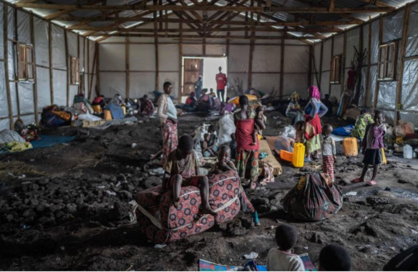 Menekülttábor a Kongói Demokratikus Köztársaságban