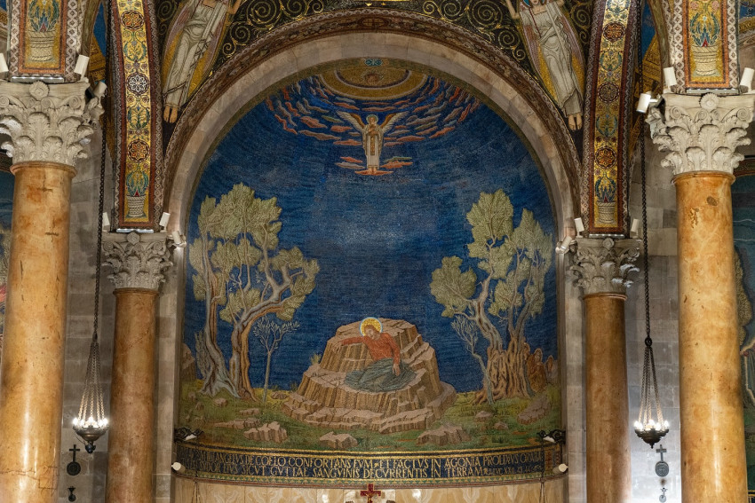 Nemzetek temploma. A mozaik Magyarország adománya.