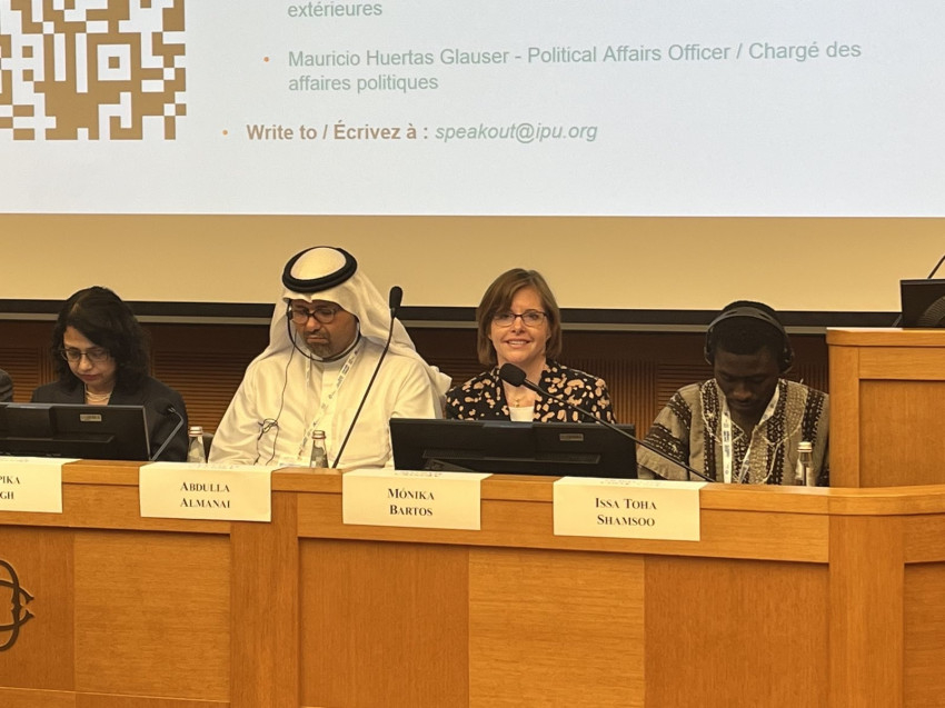 Bartos Mónika felszólalása az ülésen