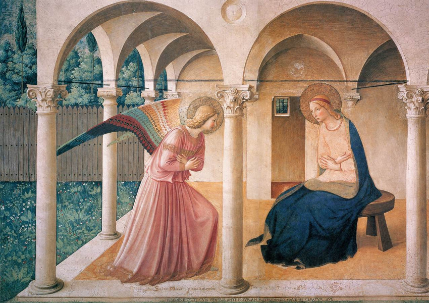Fra Angelico: Angyali üdvözlet (1430–1432)