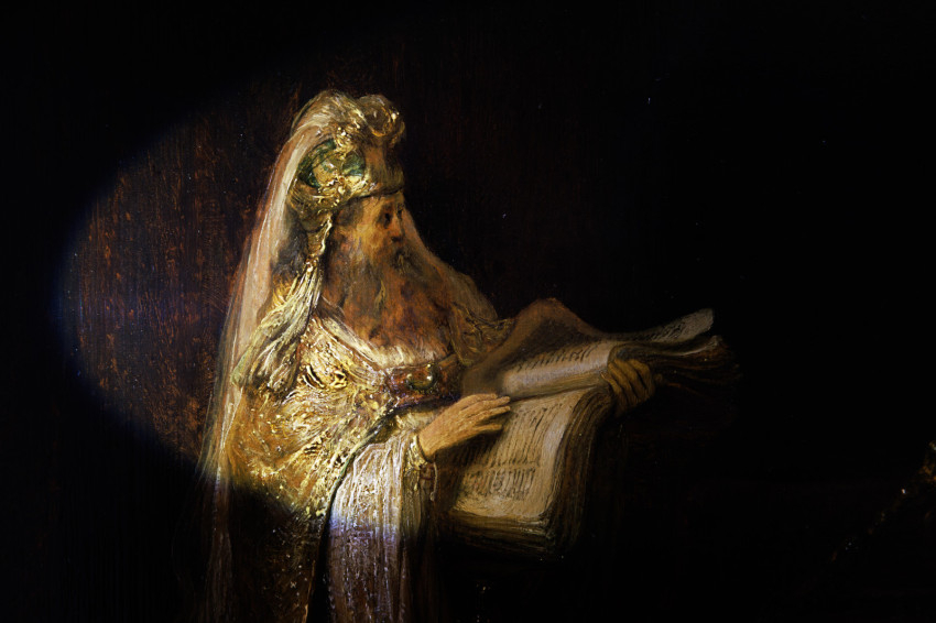 Rembrandt van Rijn: Zakariás látomása a templomban (részlet). Fotó: Kelly Schenk/Rijksmuseum