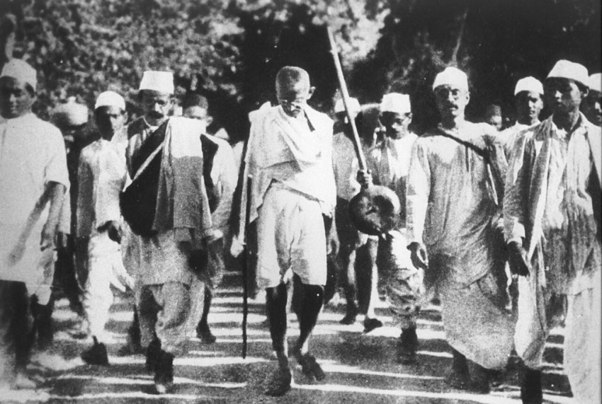 Gandhi az 1930-as sómenet útján