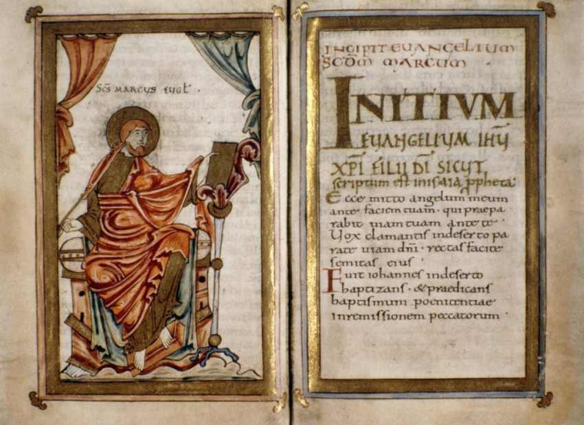 Margit evangéliumoskönyvének részlete