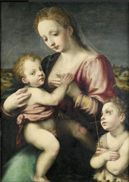 Niccolo: Mária a gyermek Jézussal és Keresztelő Szent Jánossal