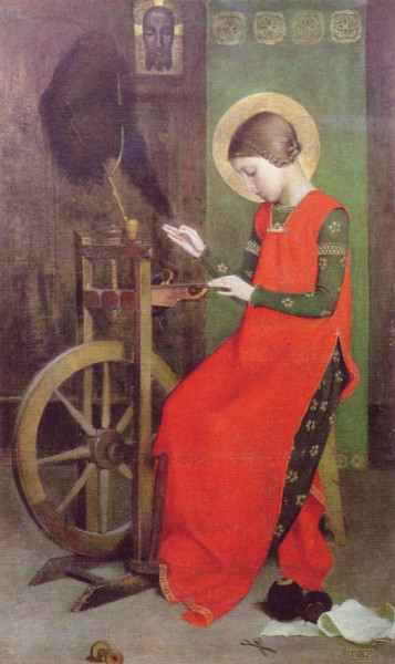 Marianne Stokes: Erzsébet fon a szegényeknek (1895)