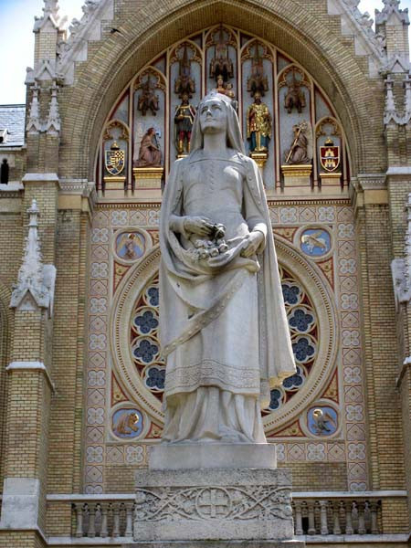 Szobra a budapesti Rózsák terén