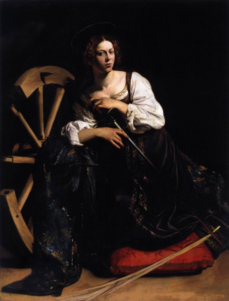 Caravaggio: Alexandriai Szent Katalin (1598 körül)