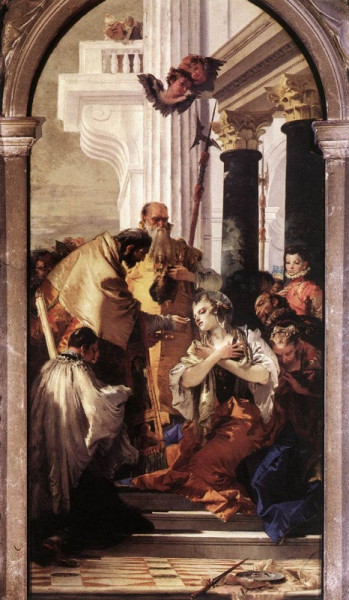 Tiepolo: Lúcia utolsó áldozása