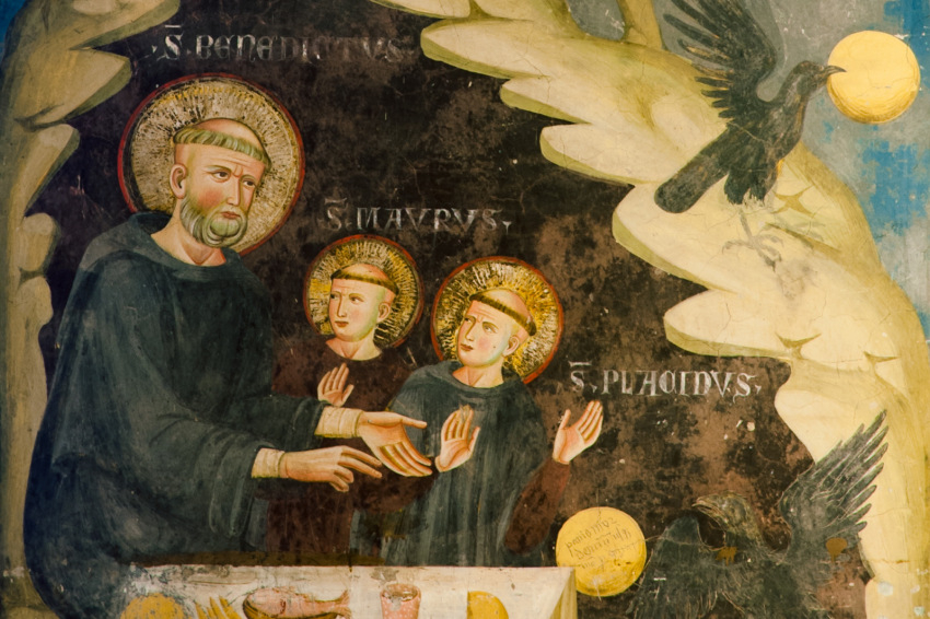 Freskó a subiacói monostorban