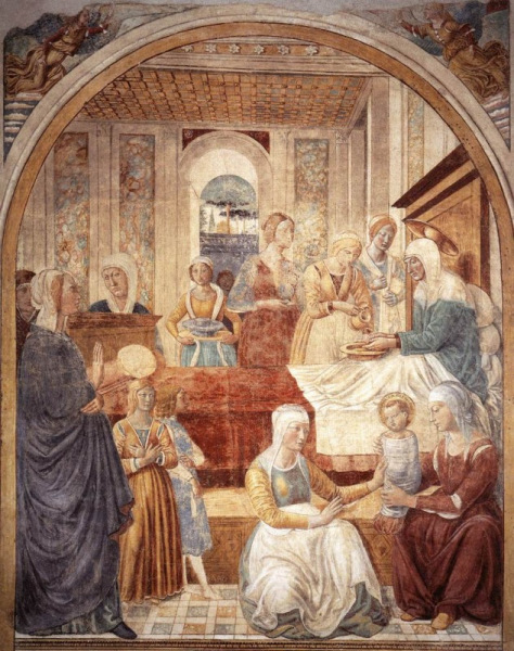 Benozzo Gozzoli: Mária születése (1491)