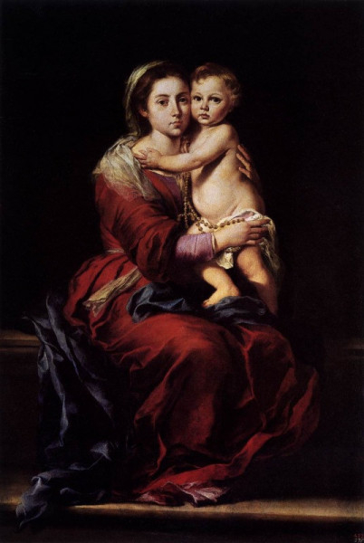 Bartolomé Esteban Murillo: Rózsafüzér Királynője (1650–55)