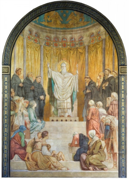 Székely Bertalan: Szent Mór prédikációja