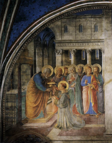 Fra Angelico: Szent István prédikál (1447–1449)