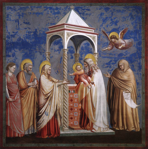 Giotto di Bondone: Krisztus bemutatása a templomban (1306)