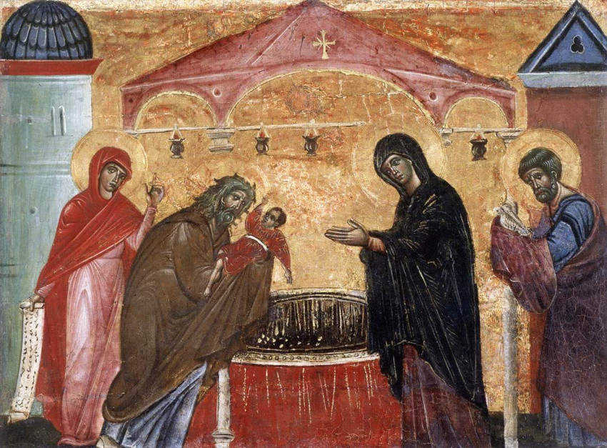 Guido da Siena: Jézus bemutatása a templomban (1270-es évek)